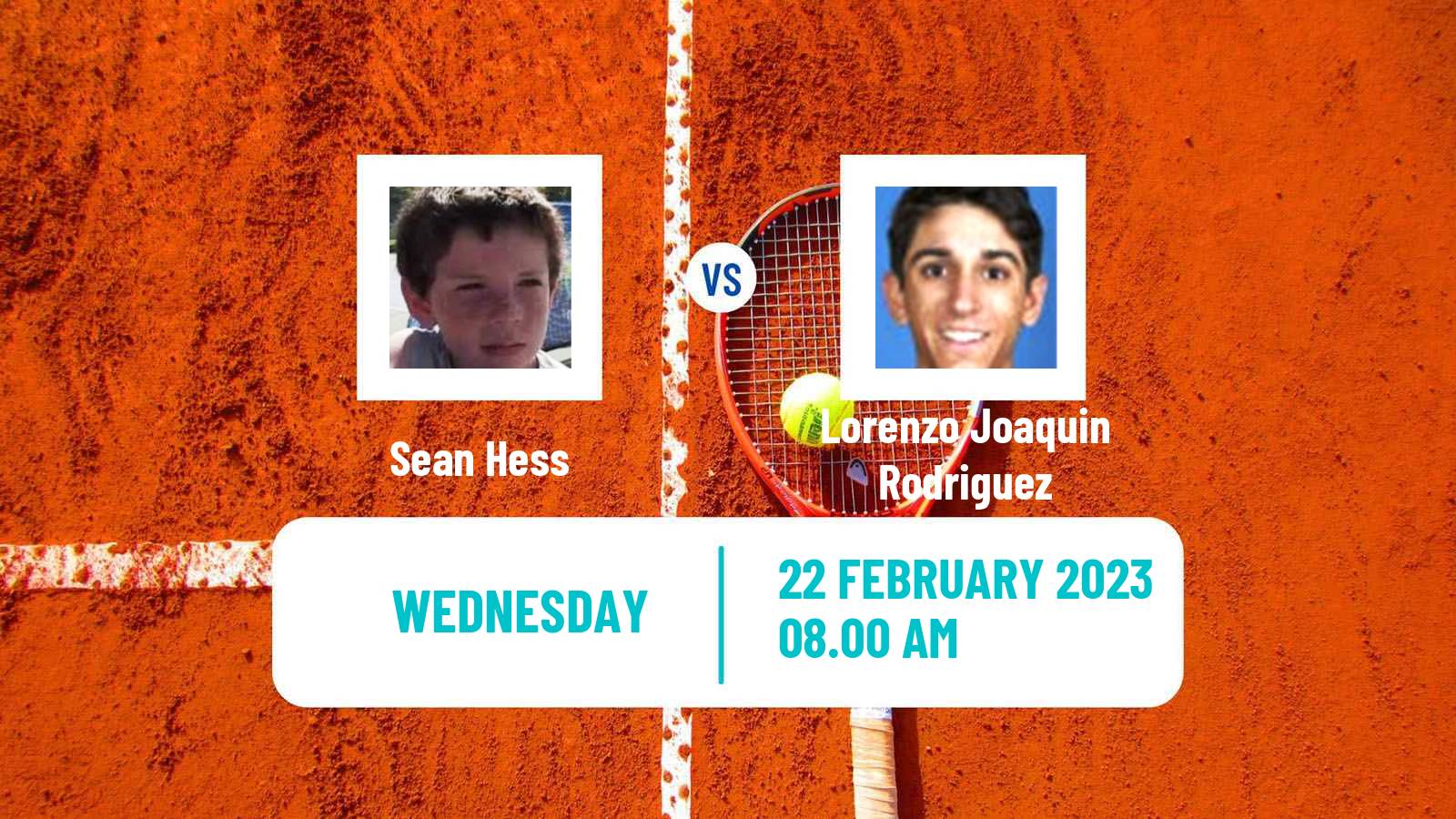 Tennis ITF Tournaments Sean Hess - Lorenzo Joaquin Rodriguez