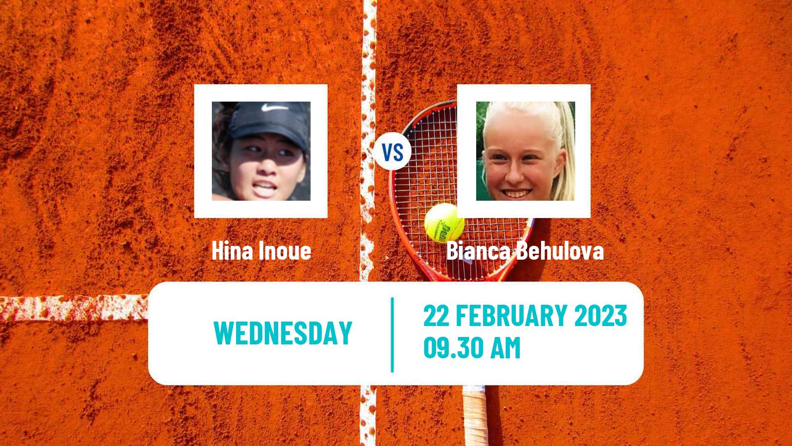 Tennis ITF Tournaments Hina Inoue - Bianca Behulova