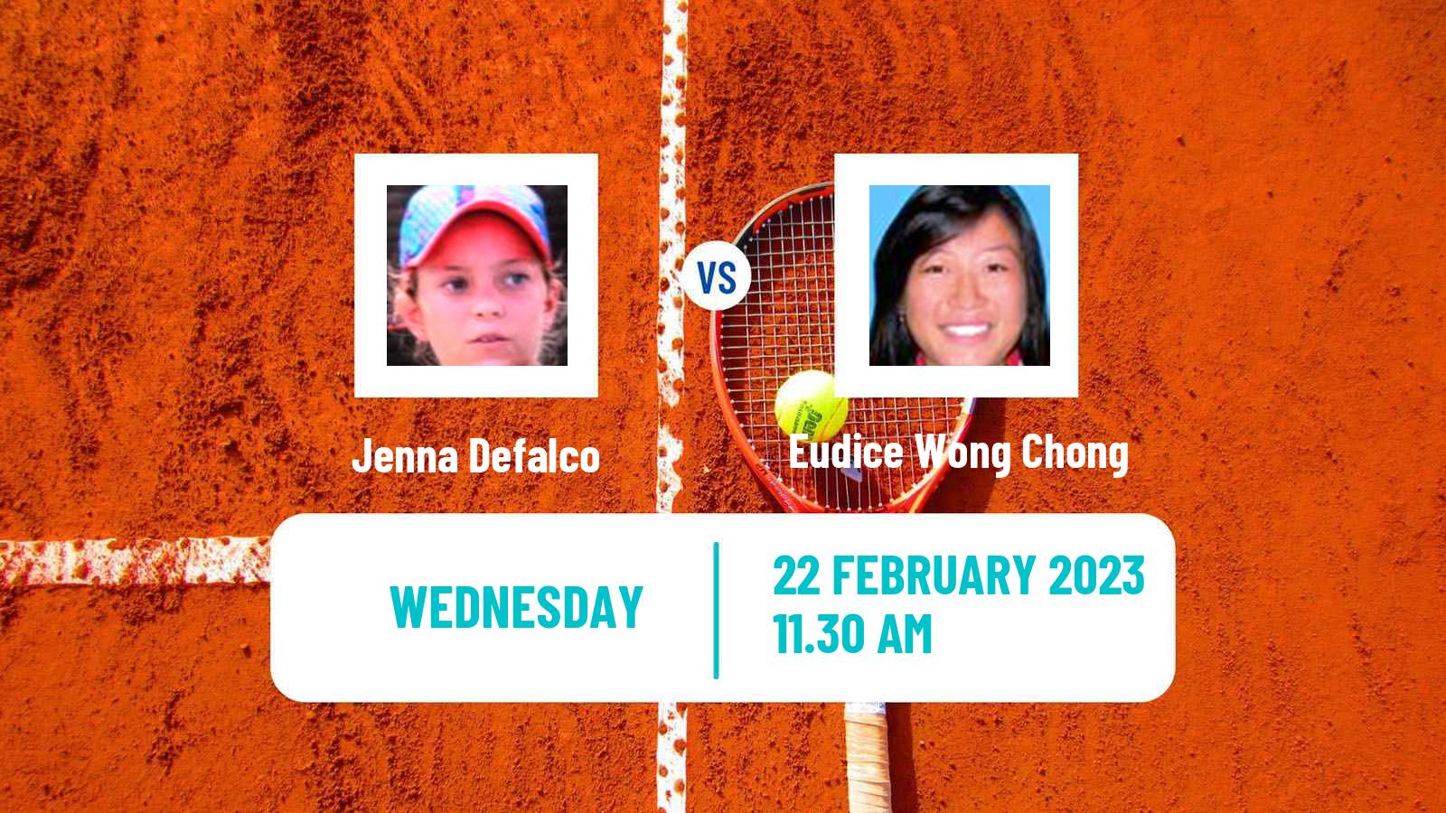Tennis ITF Tournaments Jenna Defalco - Eudice Wong Chong
