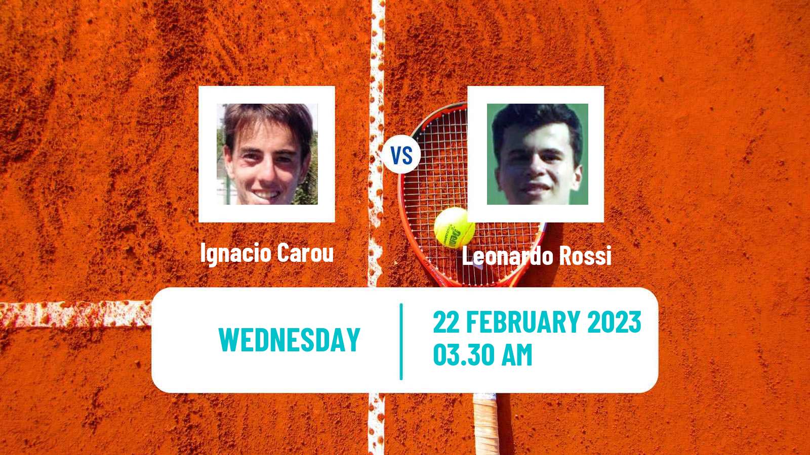 Tennis ITF Tournaments Ignacio Carou - Leonardo Rossi
