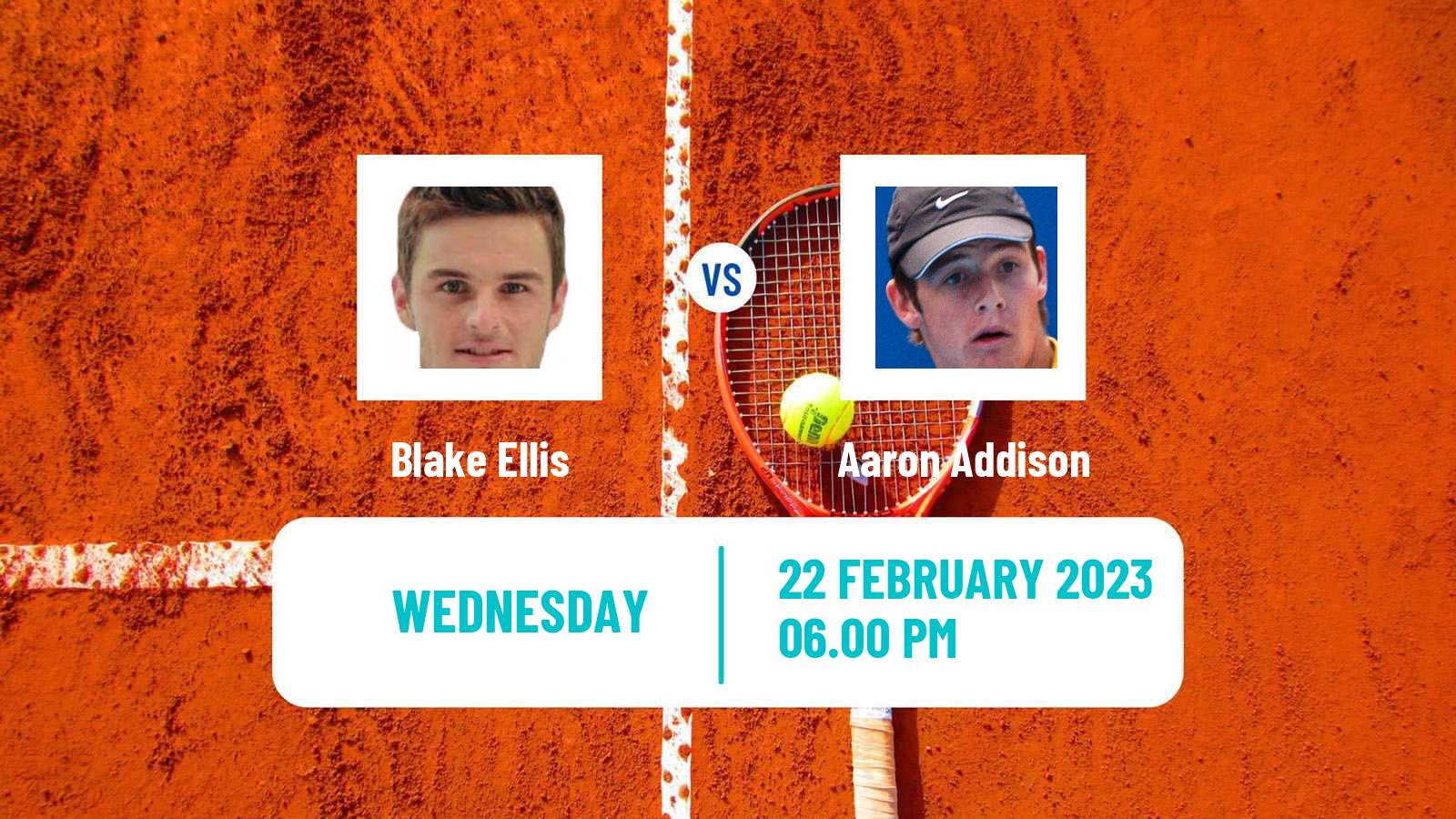 Tennis ITF Tournaments Blake Ellis - Aaron Addison
