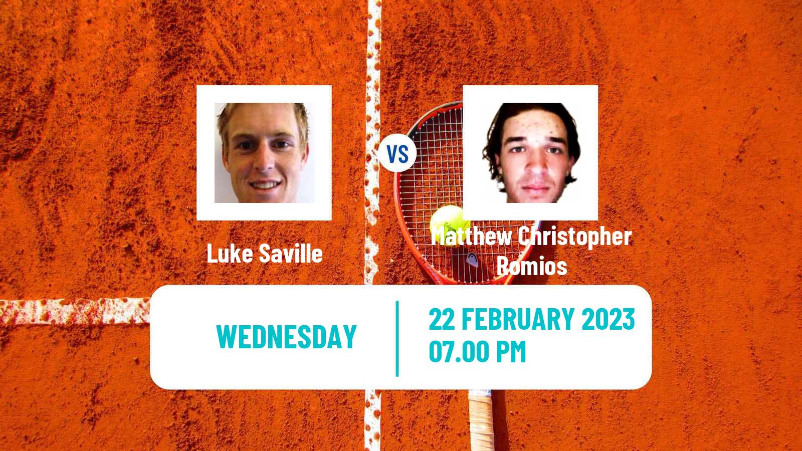 Tennis ITF Tournaments Luke Saville - Matthew Christopher Romios
