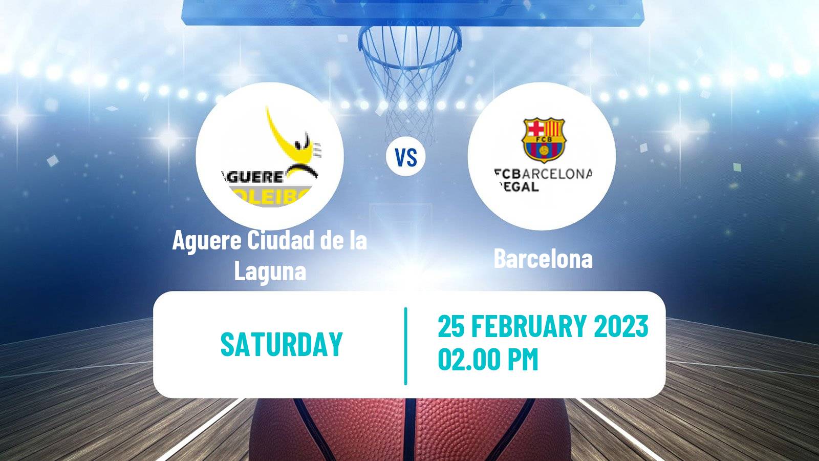 Basketball Spanish Liga Femenina Basketball Aguere Ciudad de la Laguna - Barcelona