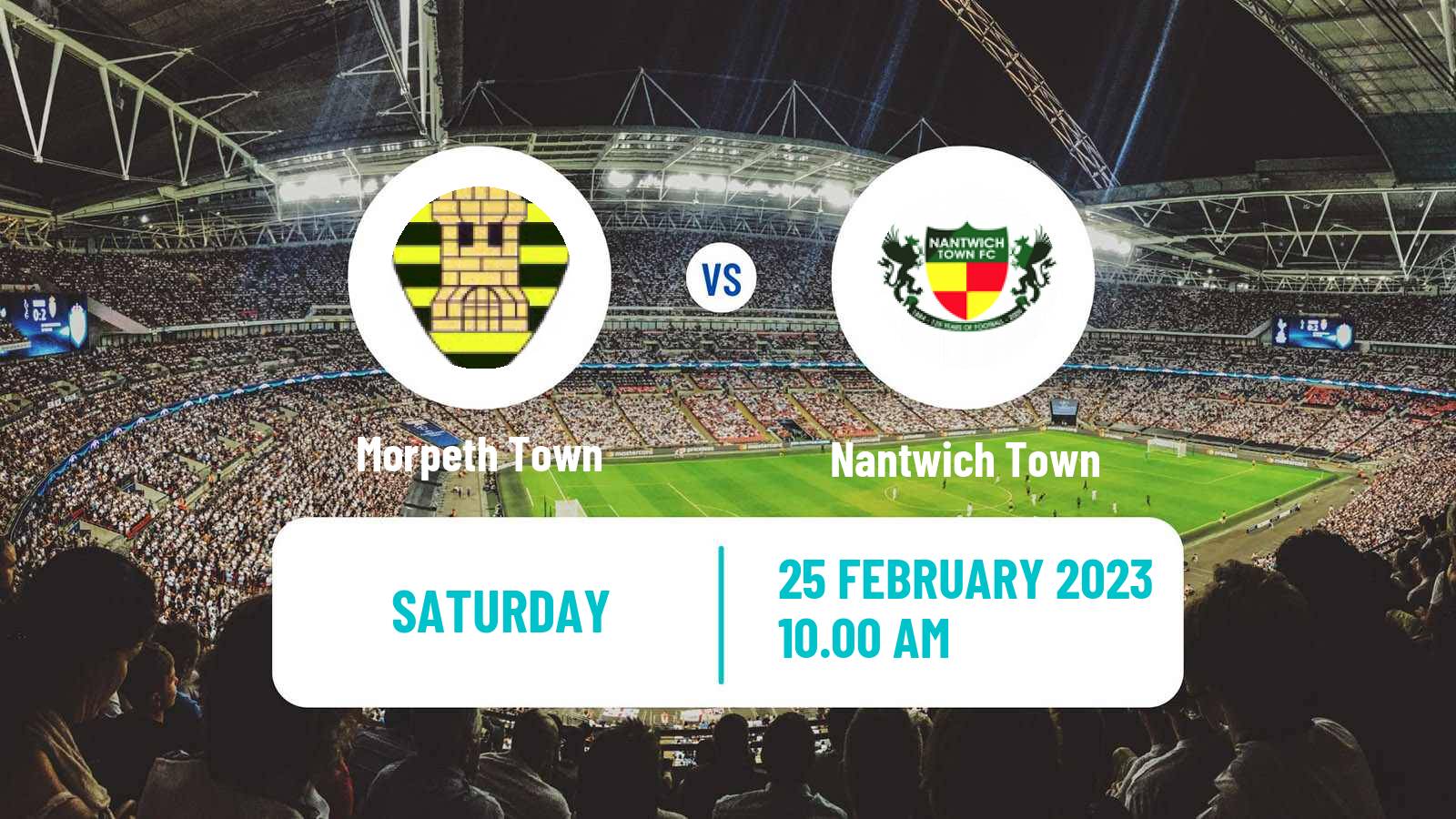 Soccer English NPL Premier Division Morpeth Town - Nantwich Town