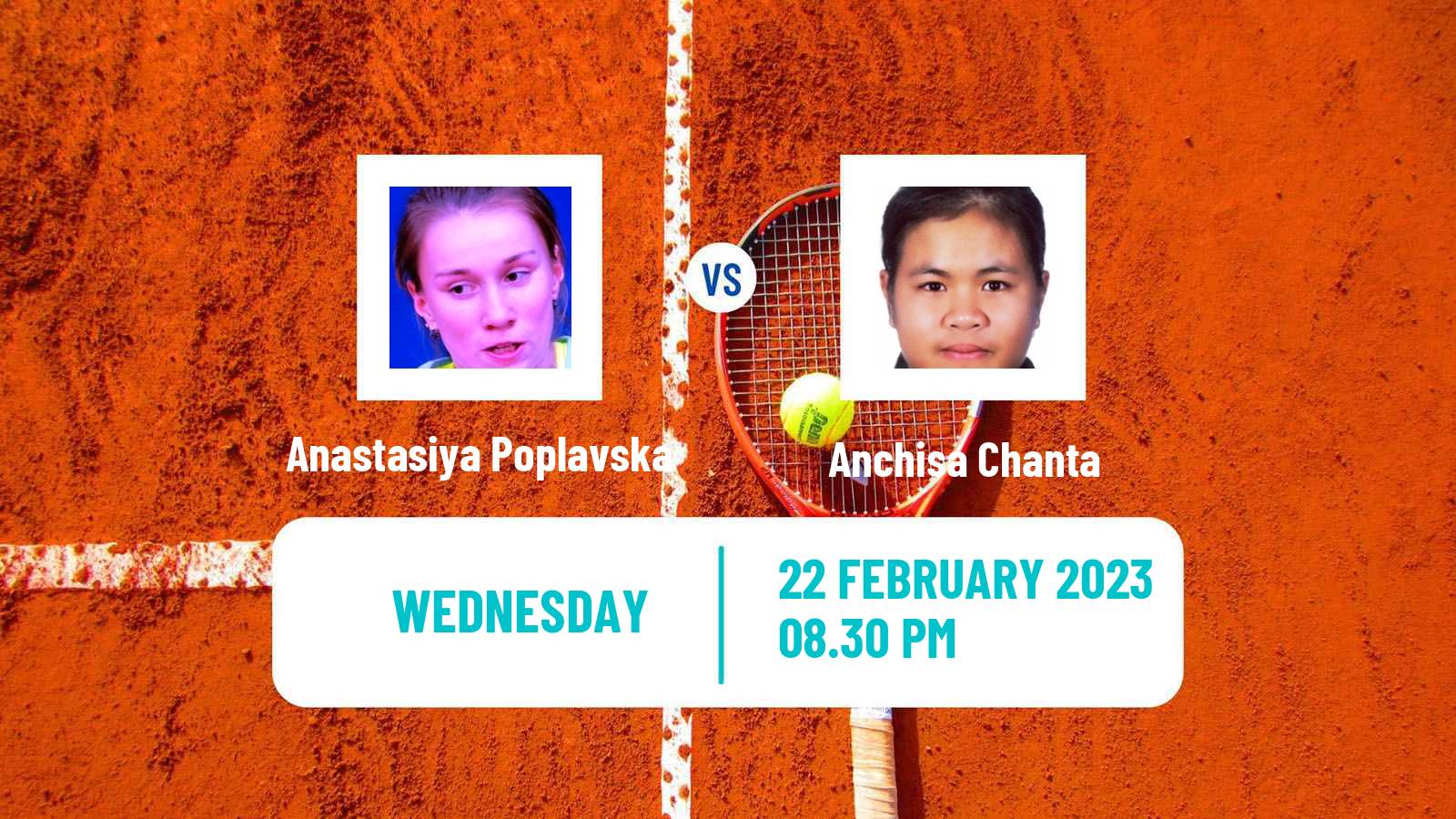 Tennis ITF Tournaments Anastasiya Poplavska - Anchisa Chanta