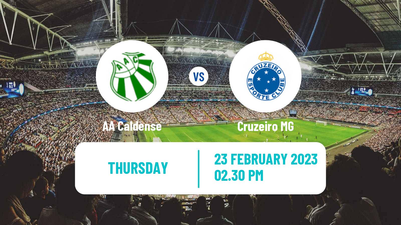 Soccer Brazilian Campeonato Mineiro Caldense - Cruzeiro