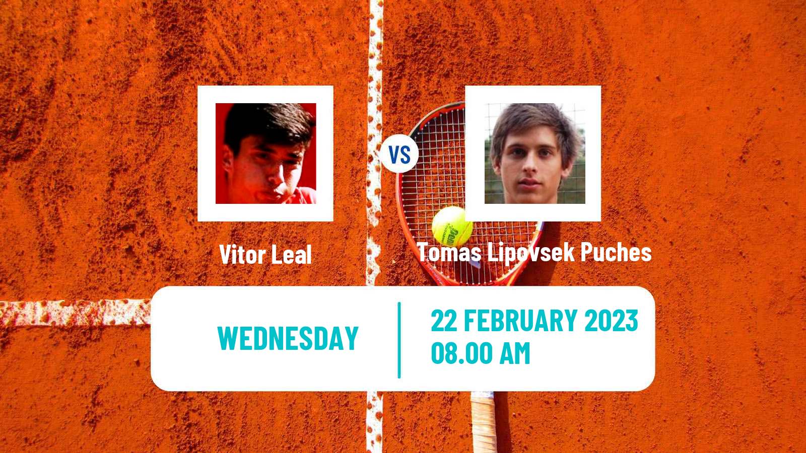 Tennis ITF Tournaments Vitor Leal - Tomas Lipovsek Puches