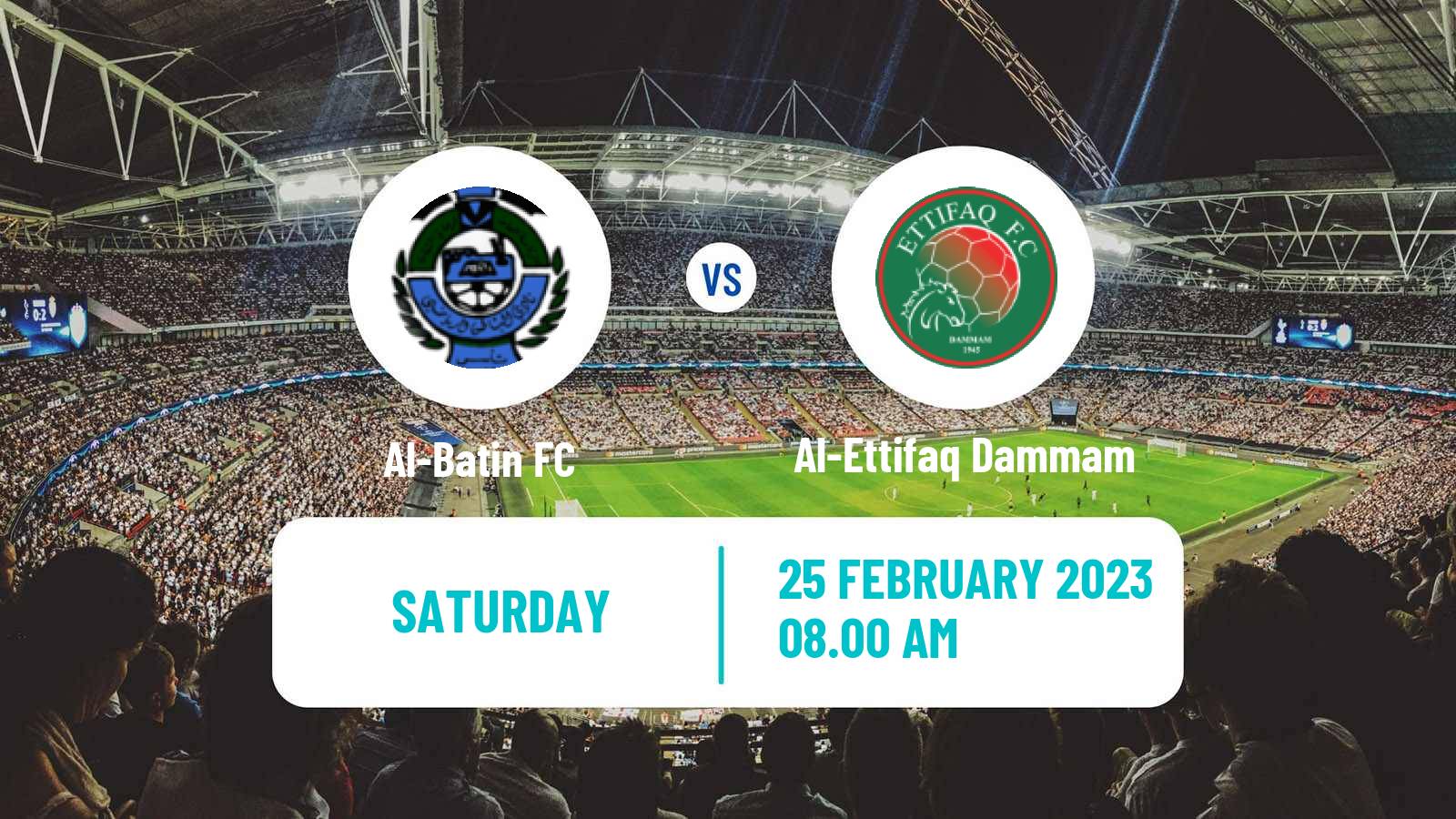 Soccer Saudi Professional League Al-Batin - Al-Ettifaq Dammam