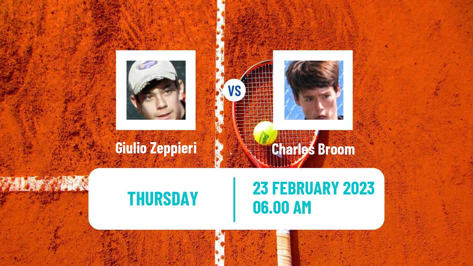 Tennis ATP Challenger Giulio Zeppieri - Charles Broom