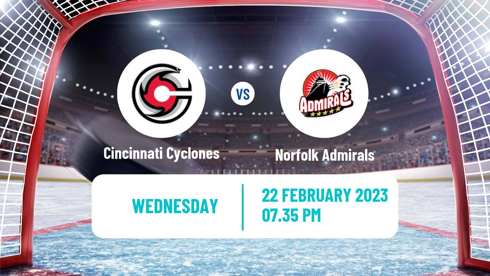 Hockey ECHL Cincinnati Cyclones - Norfolk Admirals