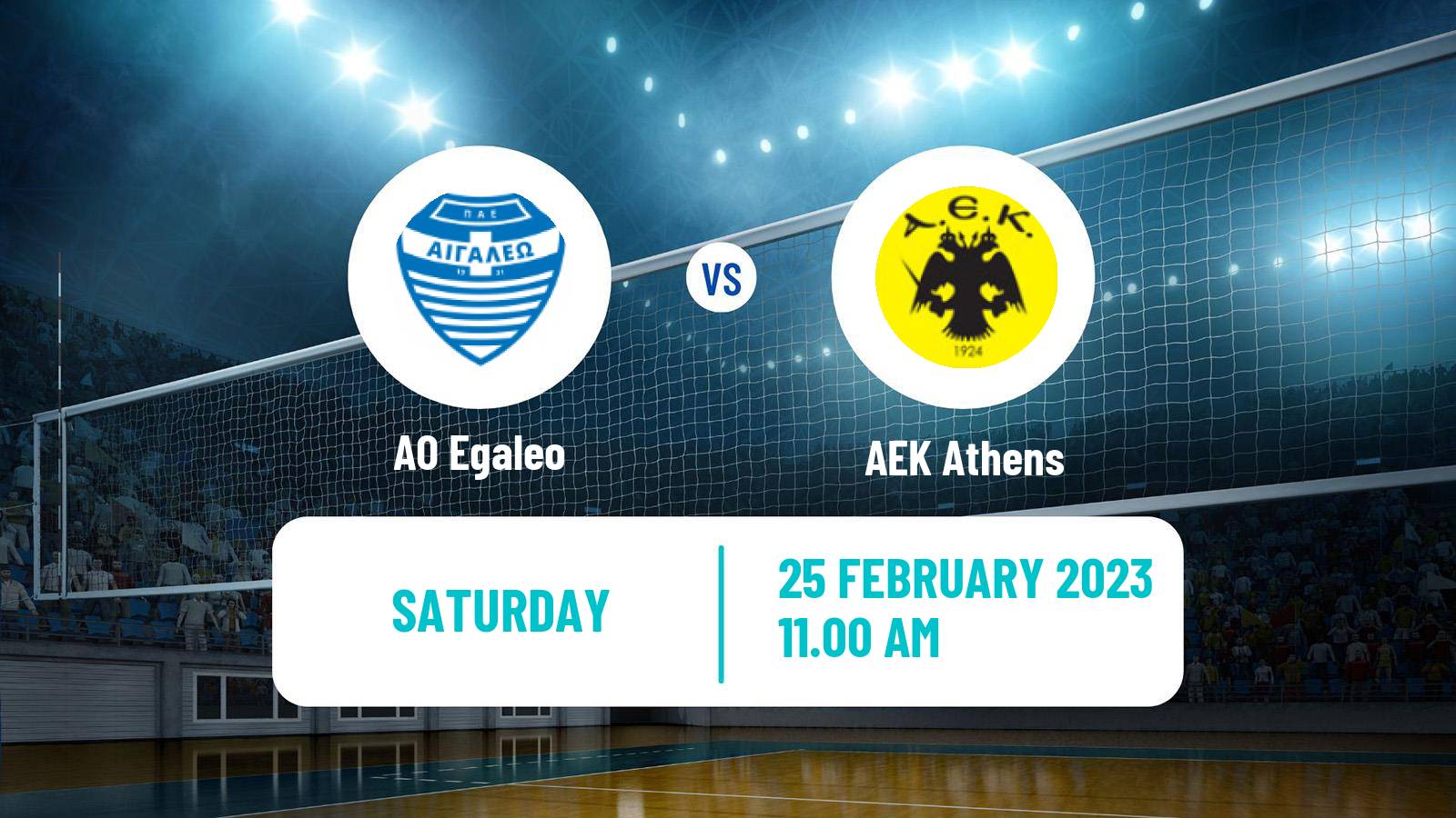 Volleyball Greek A1 Volleyball Women Egaleo - AEK Athens