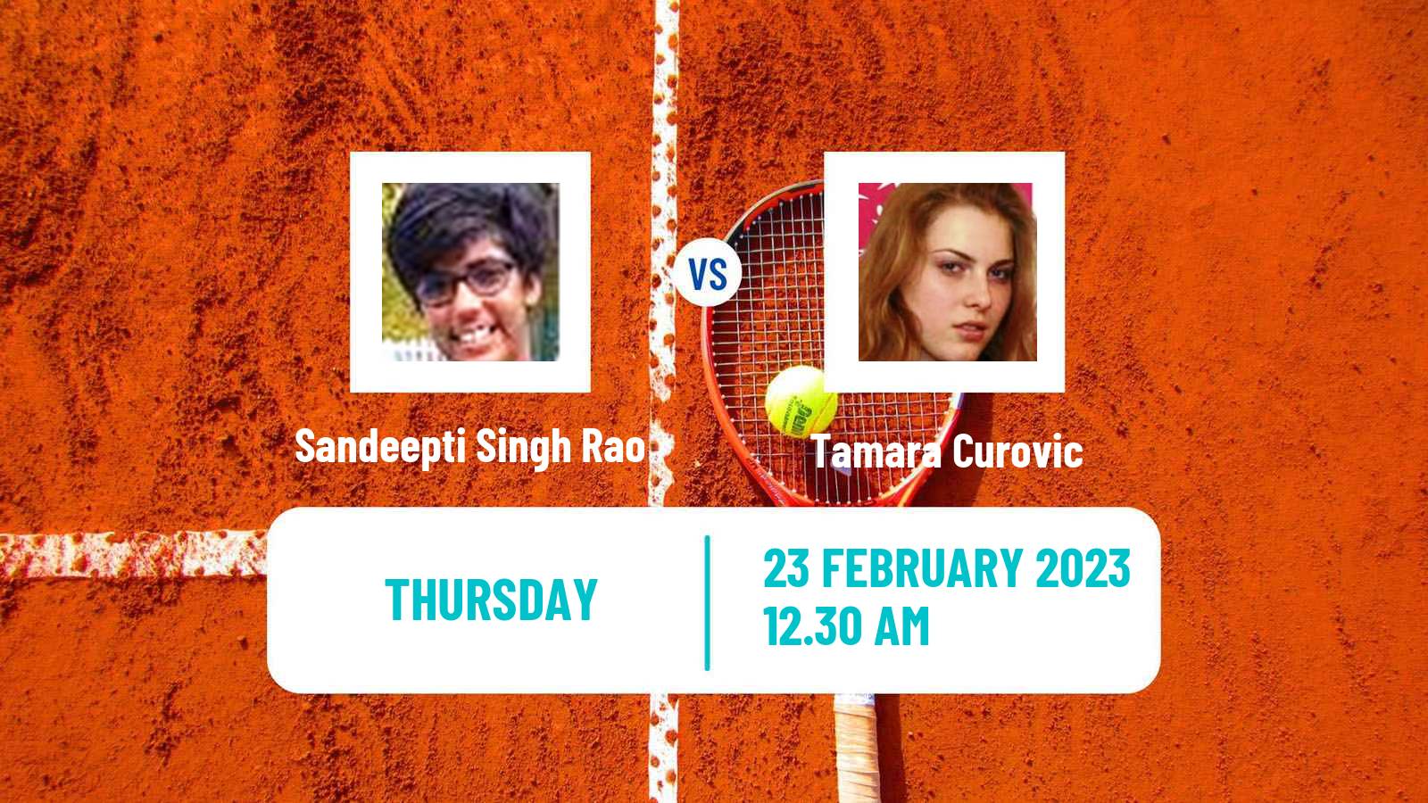 Tennis ITF Tournaments Sandeepti Singh Rao - Tamara Curovic