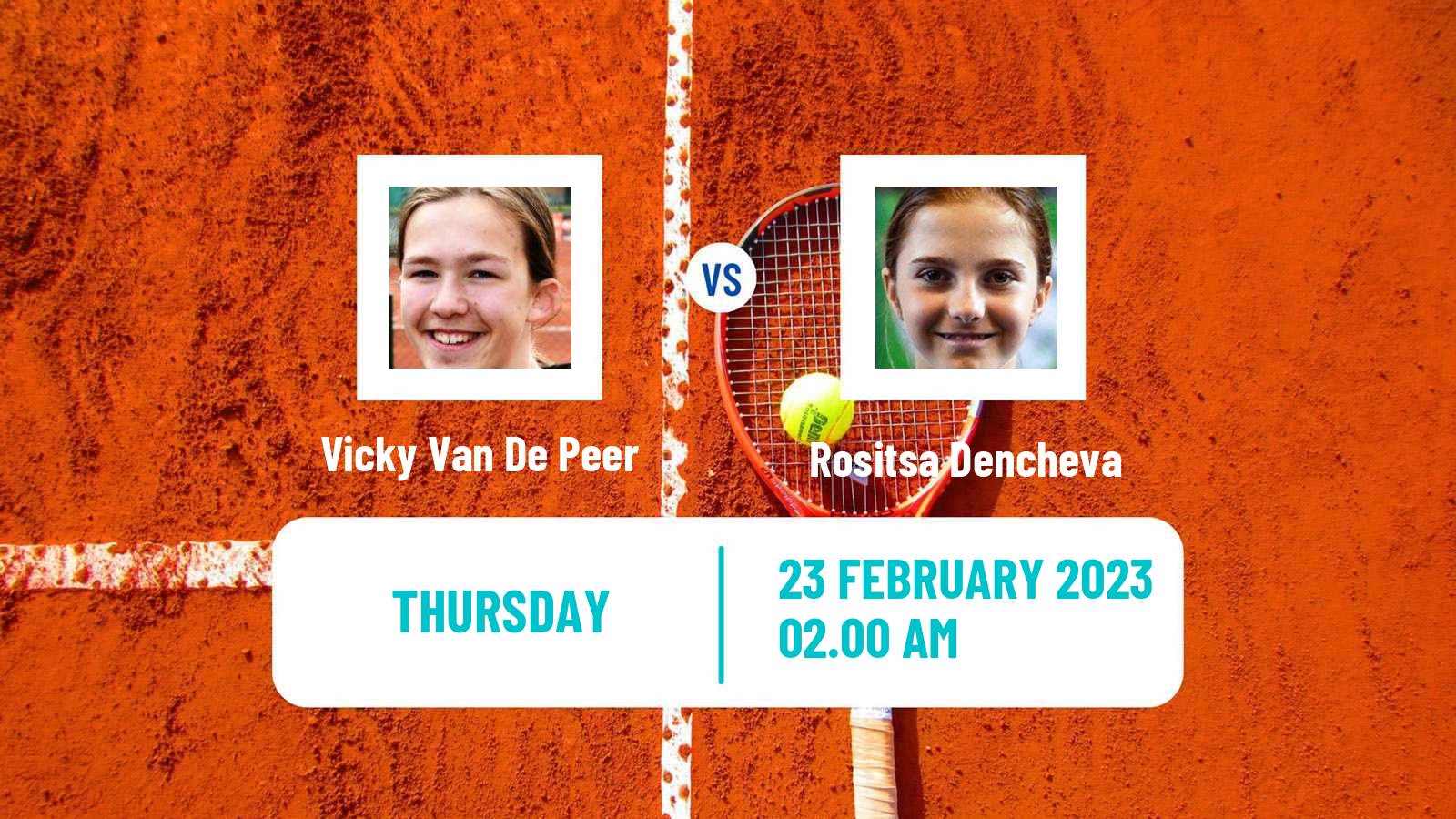 Tennis ITF Tournaments Vicky Van De Peer - Rositsa Dencheva