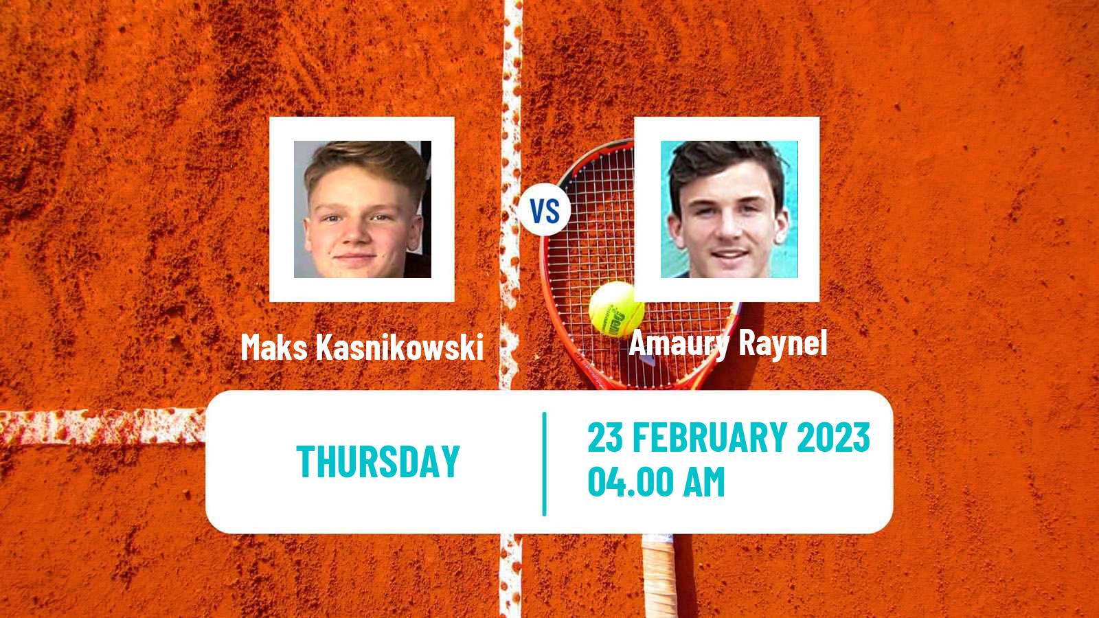 Tennis ITF Tournaments Maks Kasnikowski - Amaury Raynel