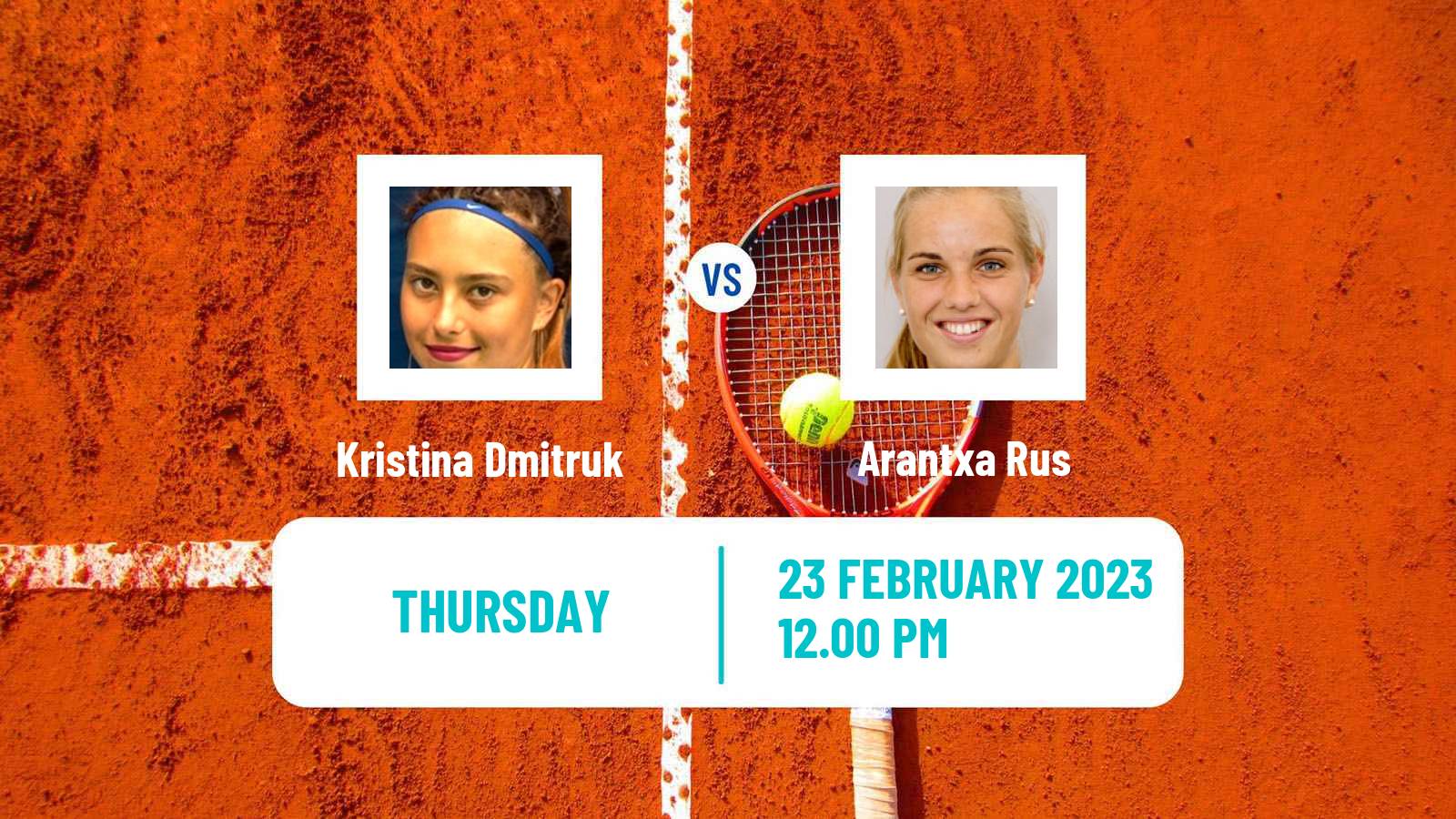 Tennis ITF Tournaments Kristina Dmitruk - Arantxa Rus