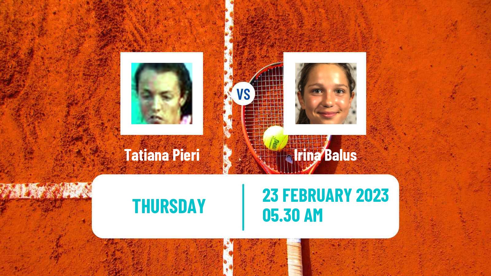 Tennis ITF Tournaments Tatiana Pieri - Irina Balus