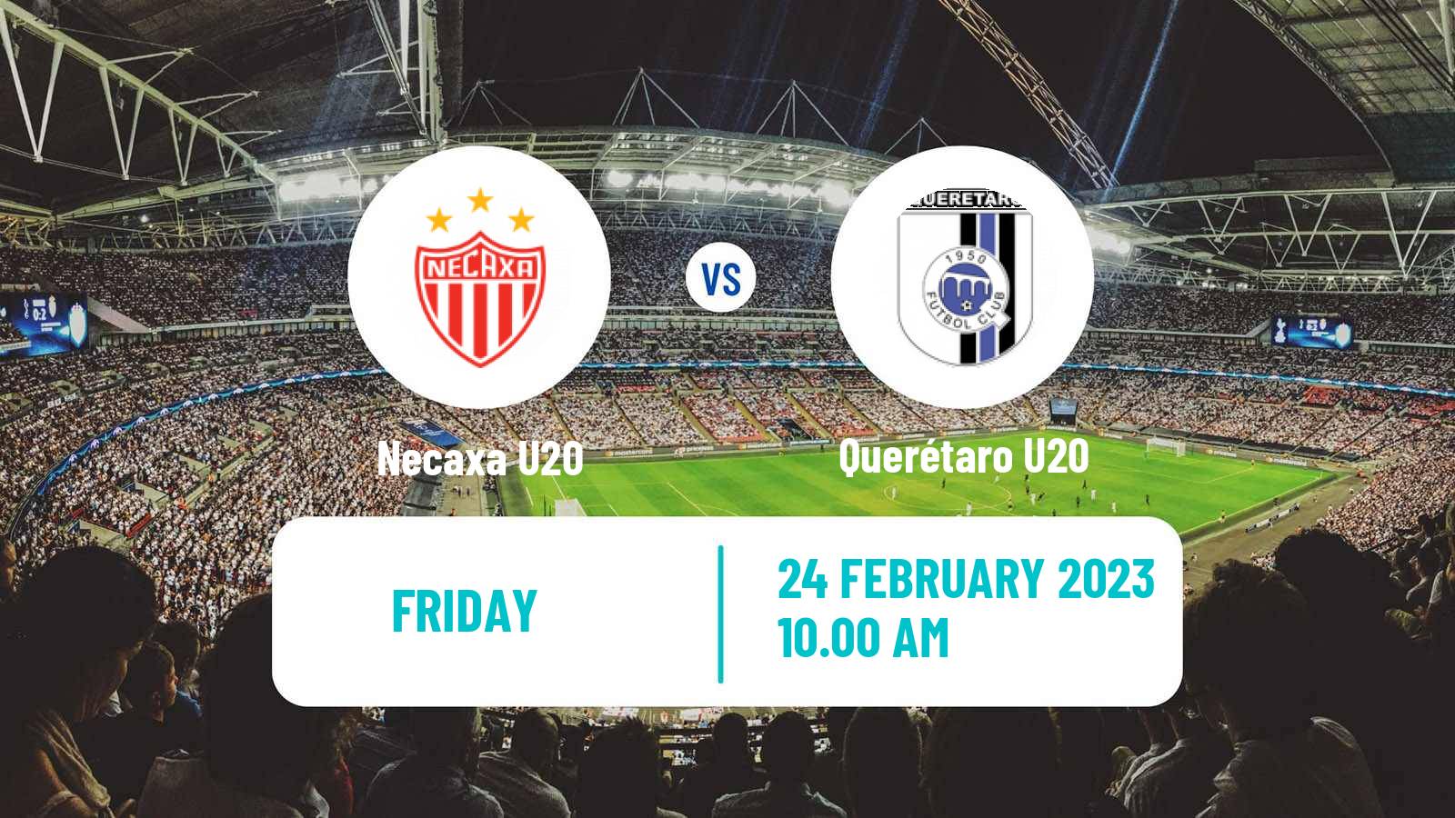 Soccer Mexican Liga MX U20 Necaxa U20 - Querétaro U20