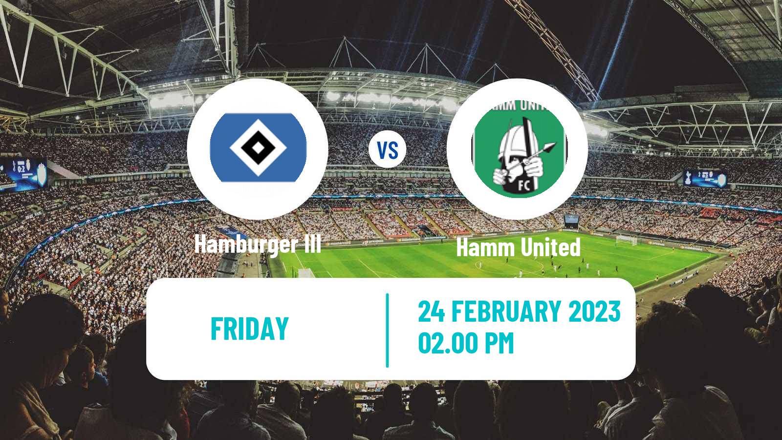 Soccer German Oberliga Hamburg Hamburger III - Hamm United