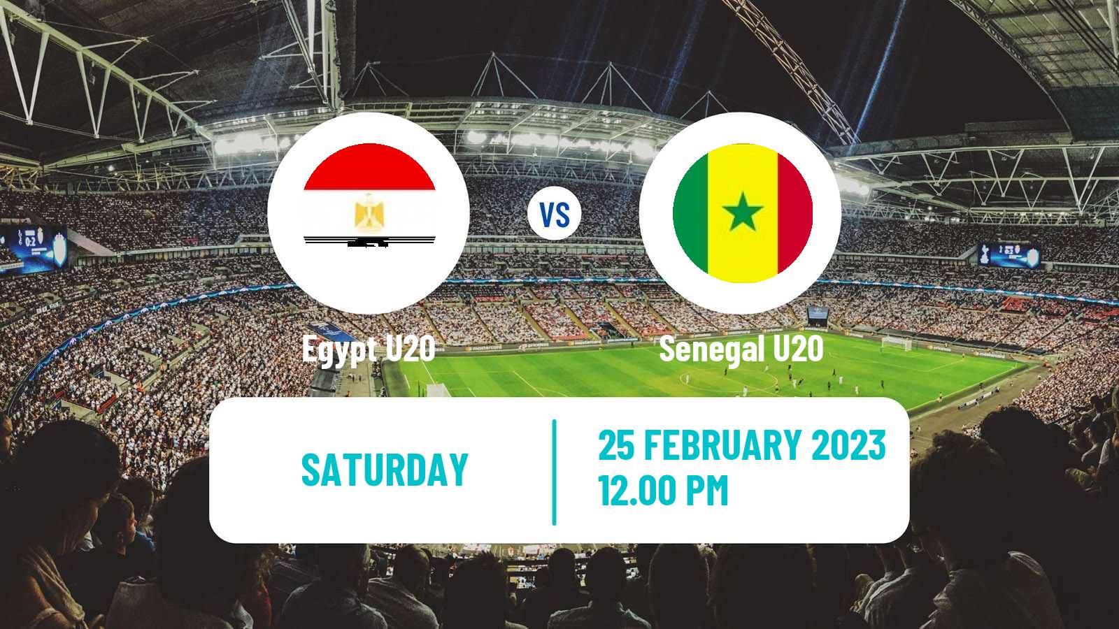 Soccer Africa Cup of Nations U20 Egypt U20 - Senegal U20