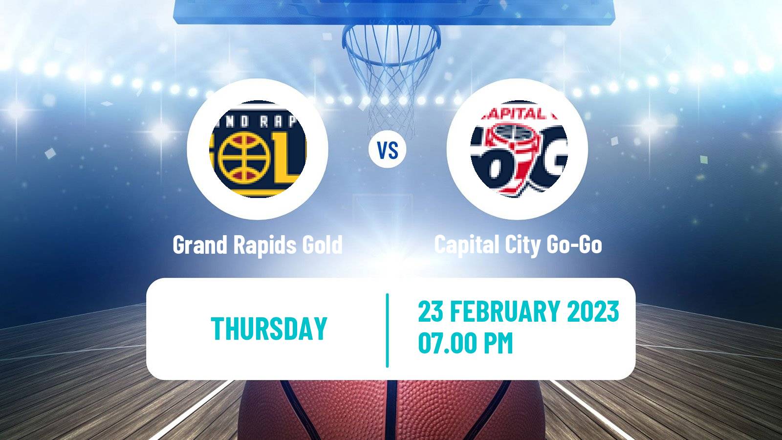 Basketball NBA G-League Grand Rapids Gold - Capital City Go-Go