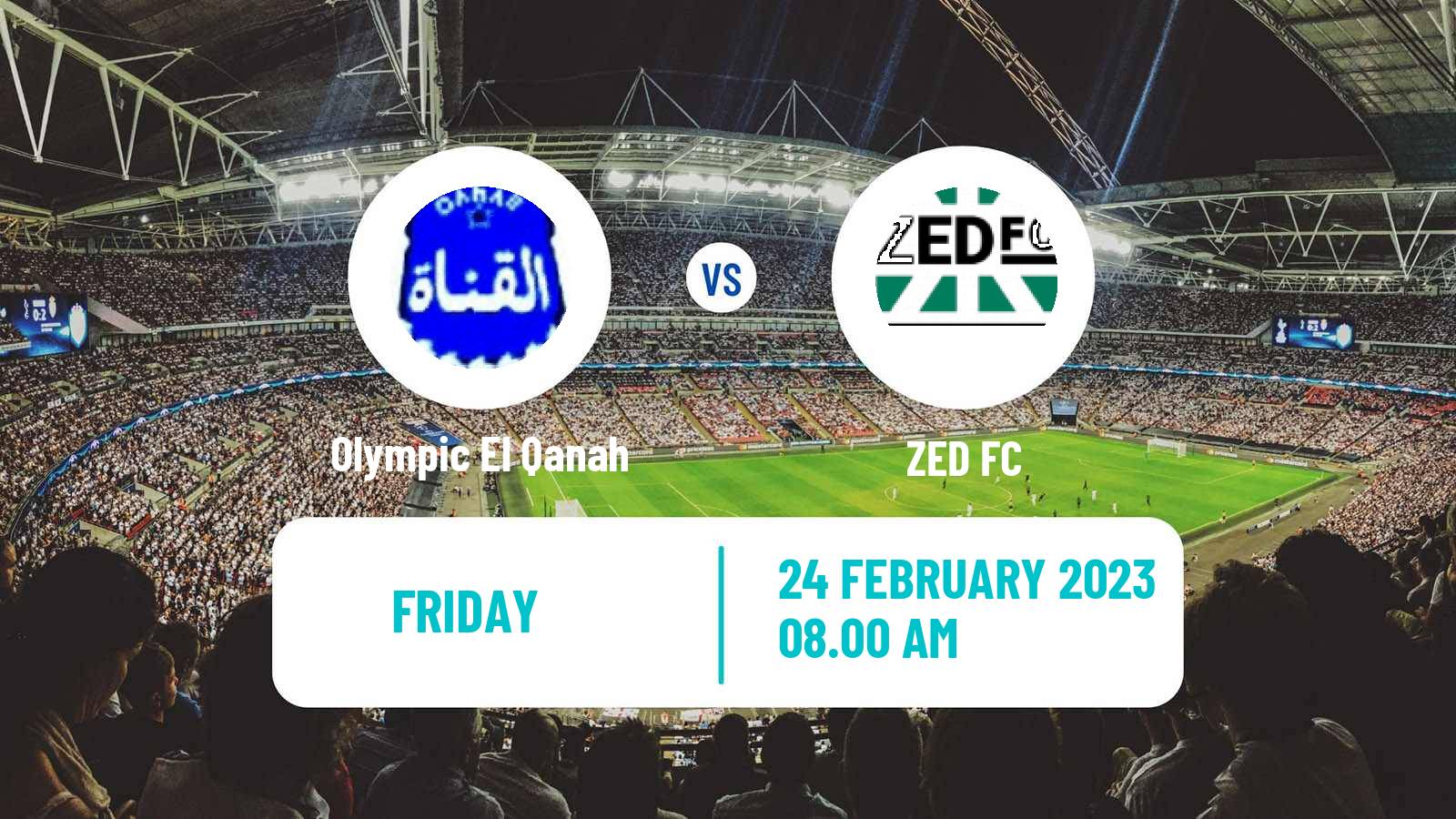 Soccer Egyptian Division 2 - Group B Olympic El Qanah - ZED