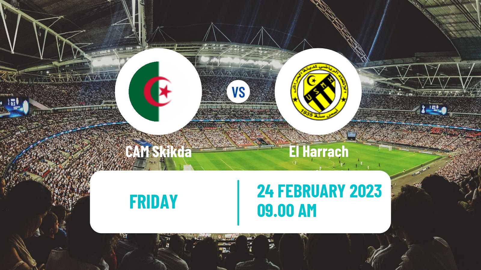 Soccer Algerian Ligue 2 Skikda - El Harrach