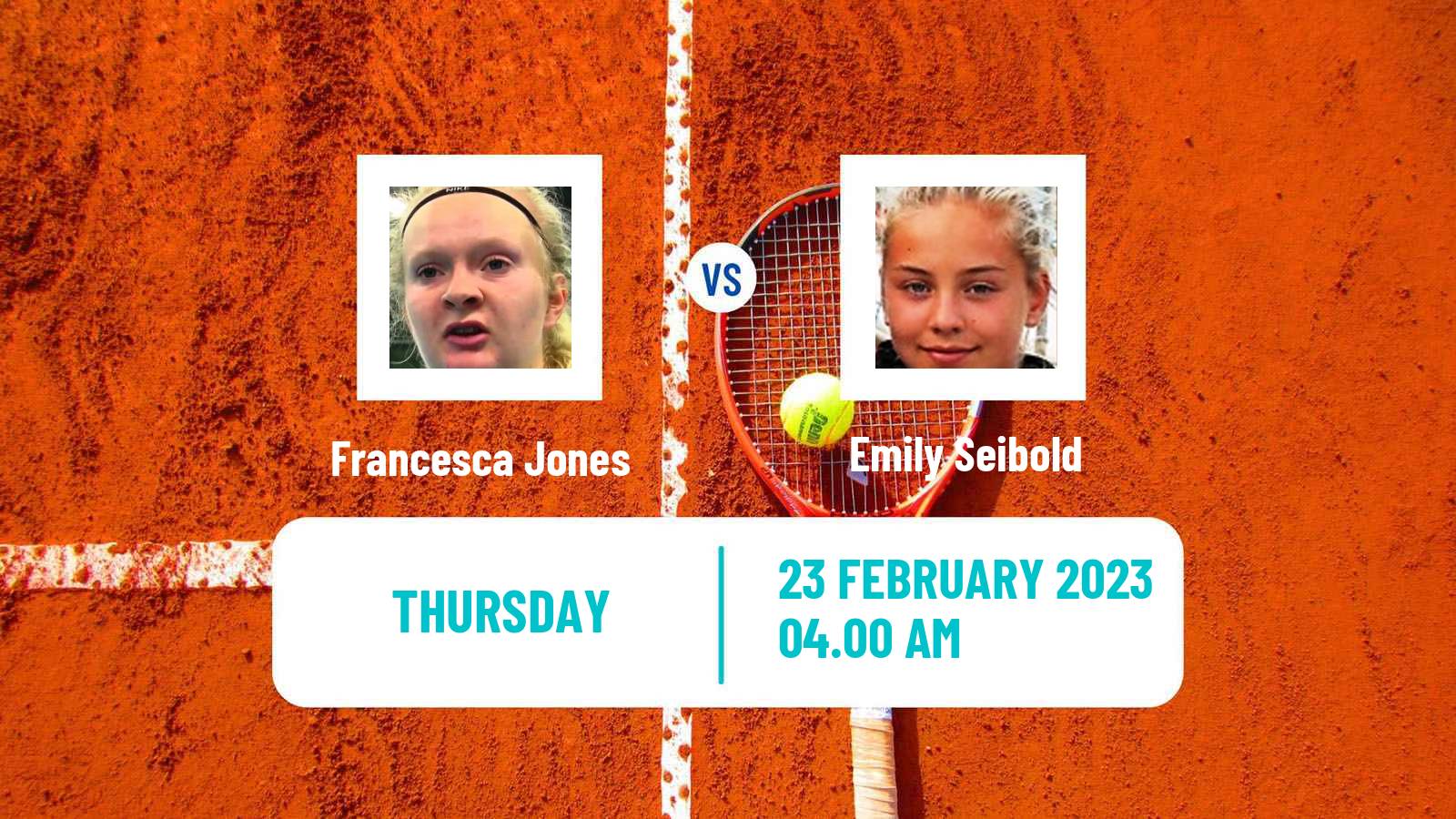 Tennis ITF Tournaments Francesca Jones - Emily Seibold