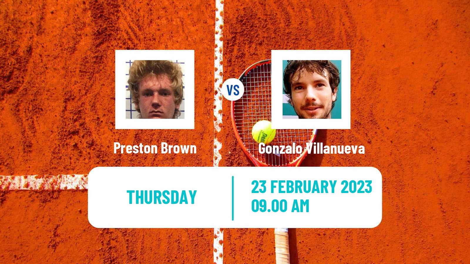 Tennis ITF Tournaments Preston Brown - Gonzalo Villanueva