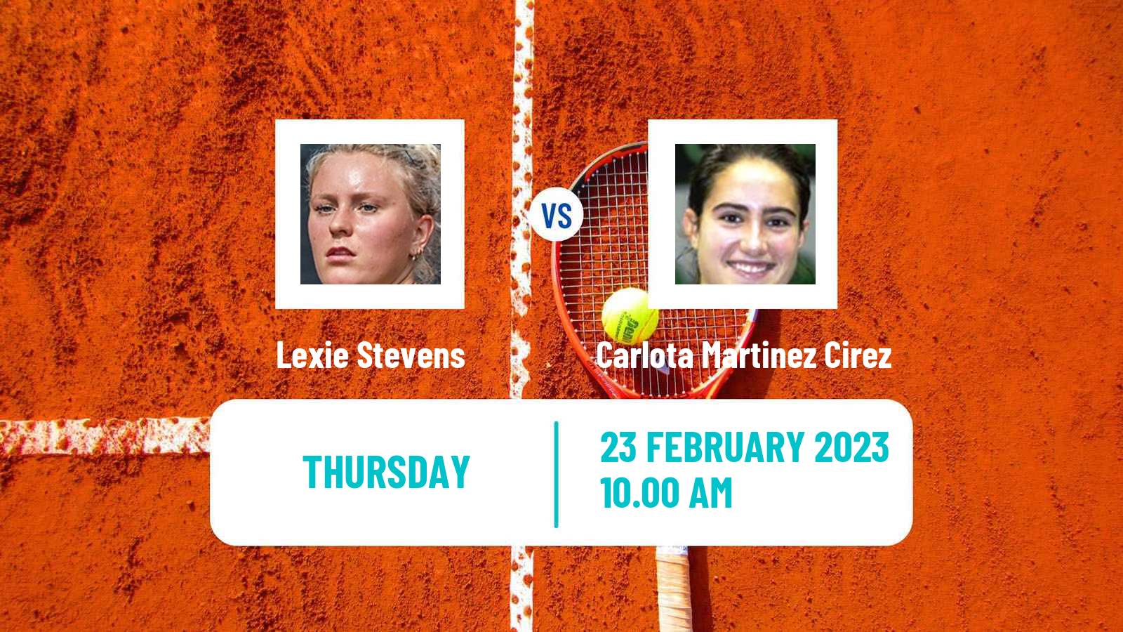 Tennis ITF Tournaments Lexie Stevens - Carlota Martinez Cirez