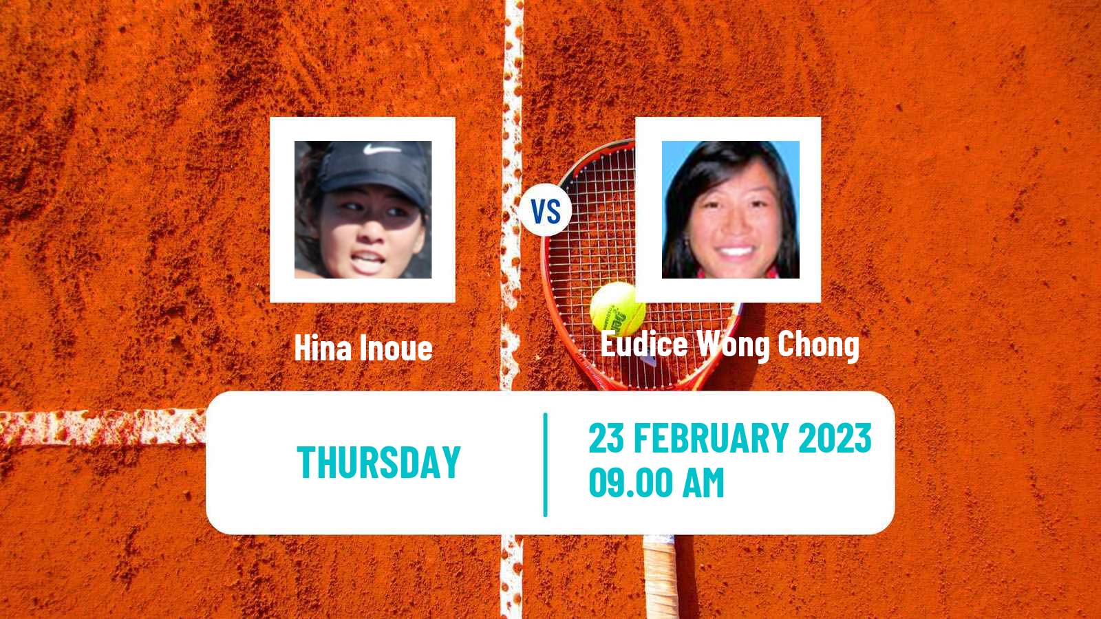 Tennis ITF Tournaments Hina Inoue - Eudice Wong Chong