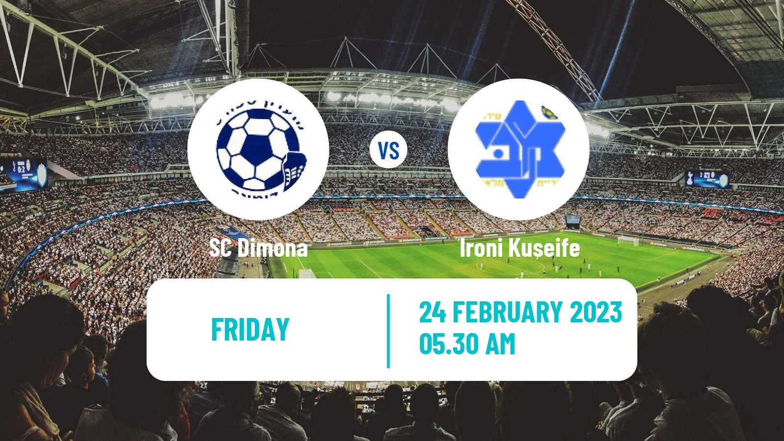 Soccer Israeli Liga Alef South Dimona - Ironi Kuseife