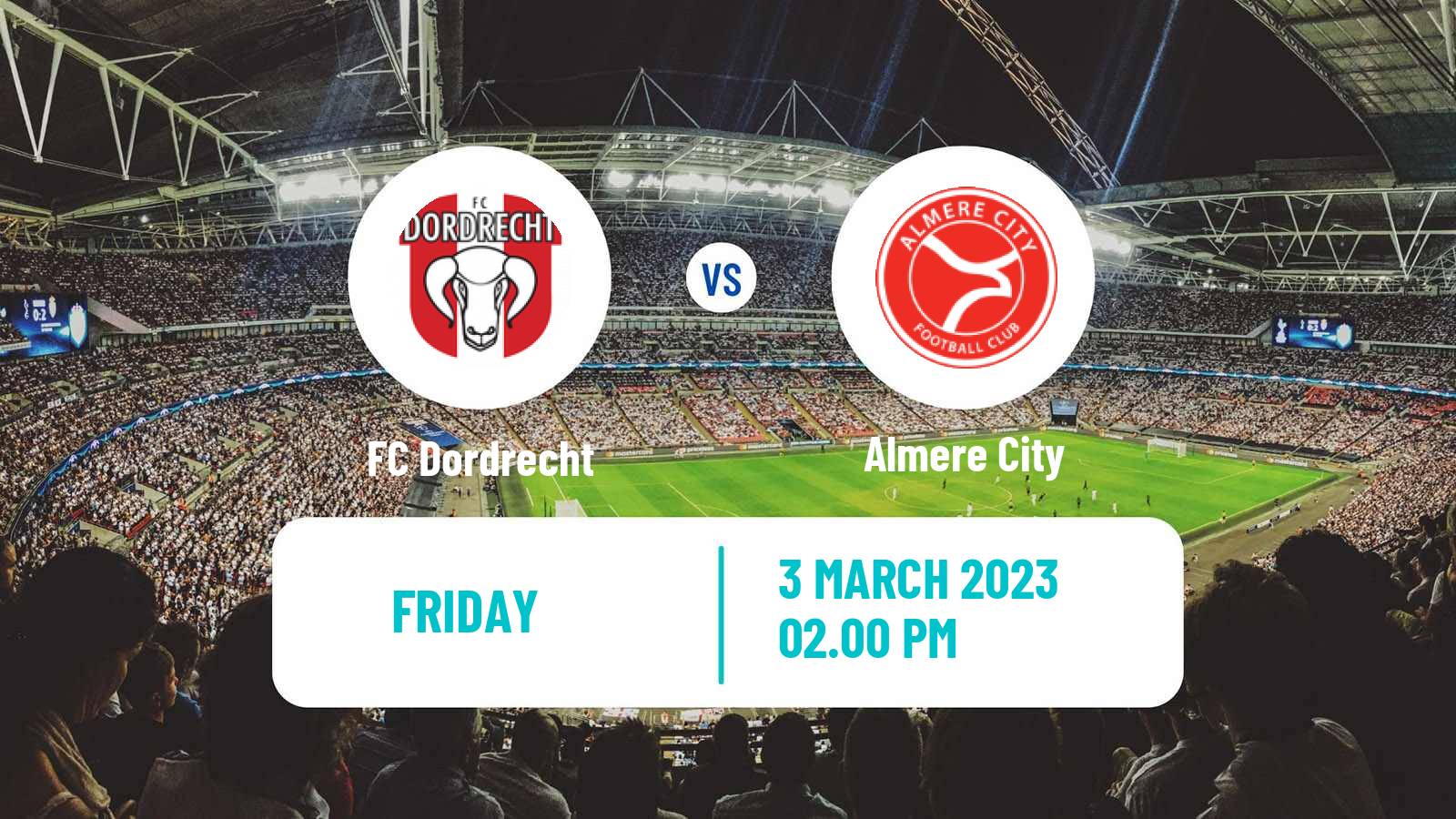 Soccer Dutch Eerste Divisie Dordrecht - Almere City