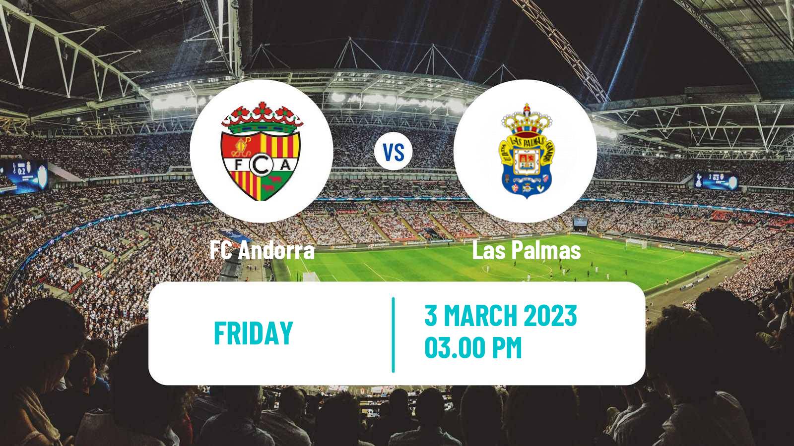 Soccer Spanish LaLiga2 FC Andorra - Las Palmas