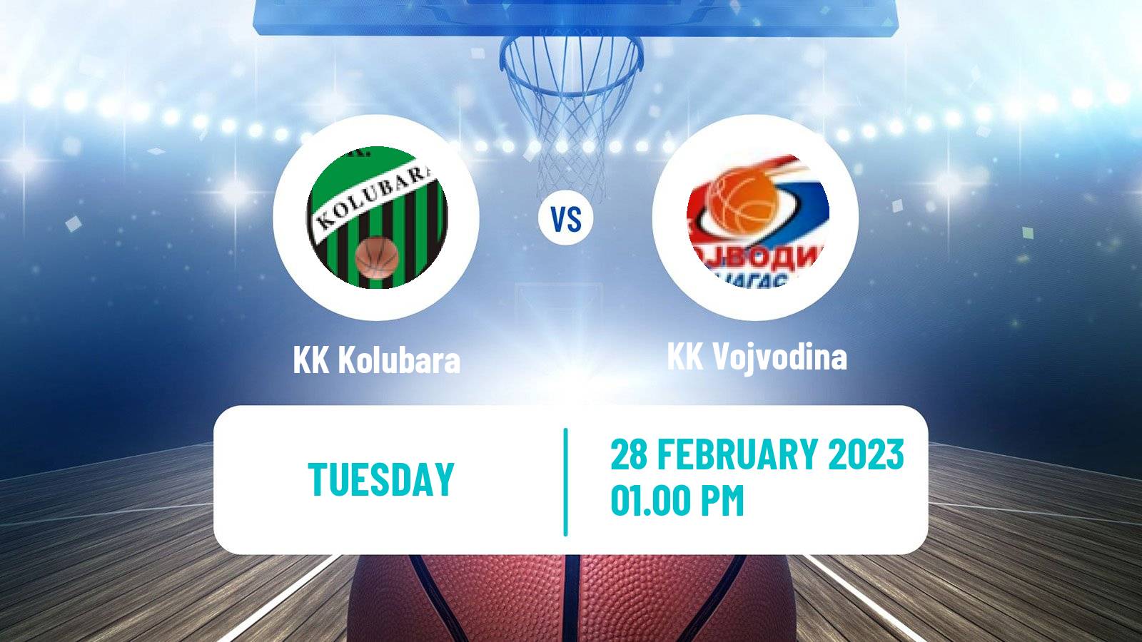 Basketball Serbian First League Basketball Kolubara - Vojvodina