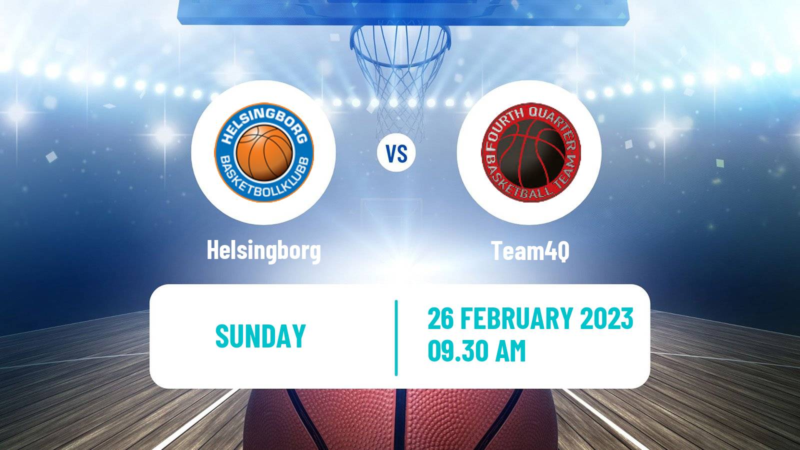 Basketball Swedish Superettan Basketball Helsingborg - Team4Q