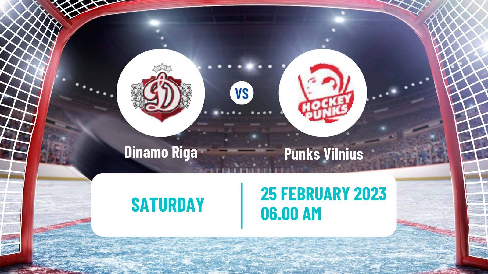 Hockey Latvian Hokeja Liga Dinamo Riga - Punks Vilnius