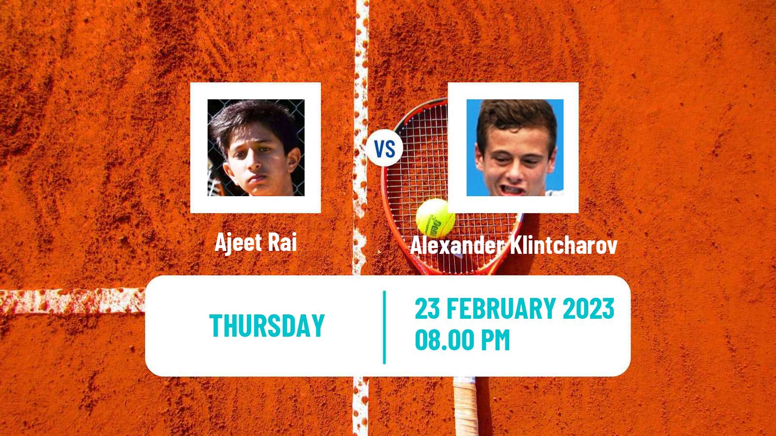 Tennis ITF Tournaments Ajeet Rai - Alexander Klintcharov
