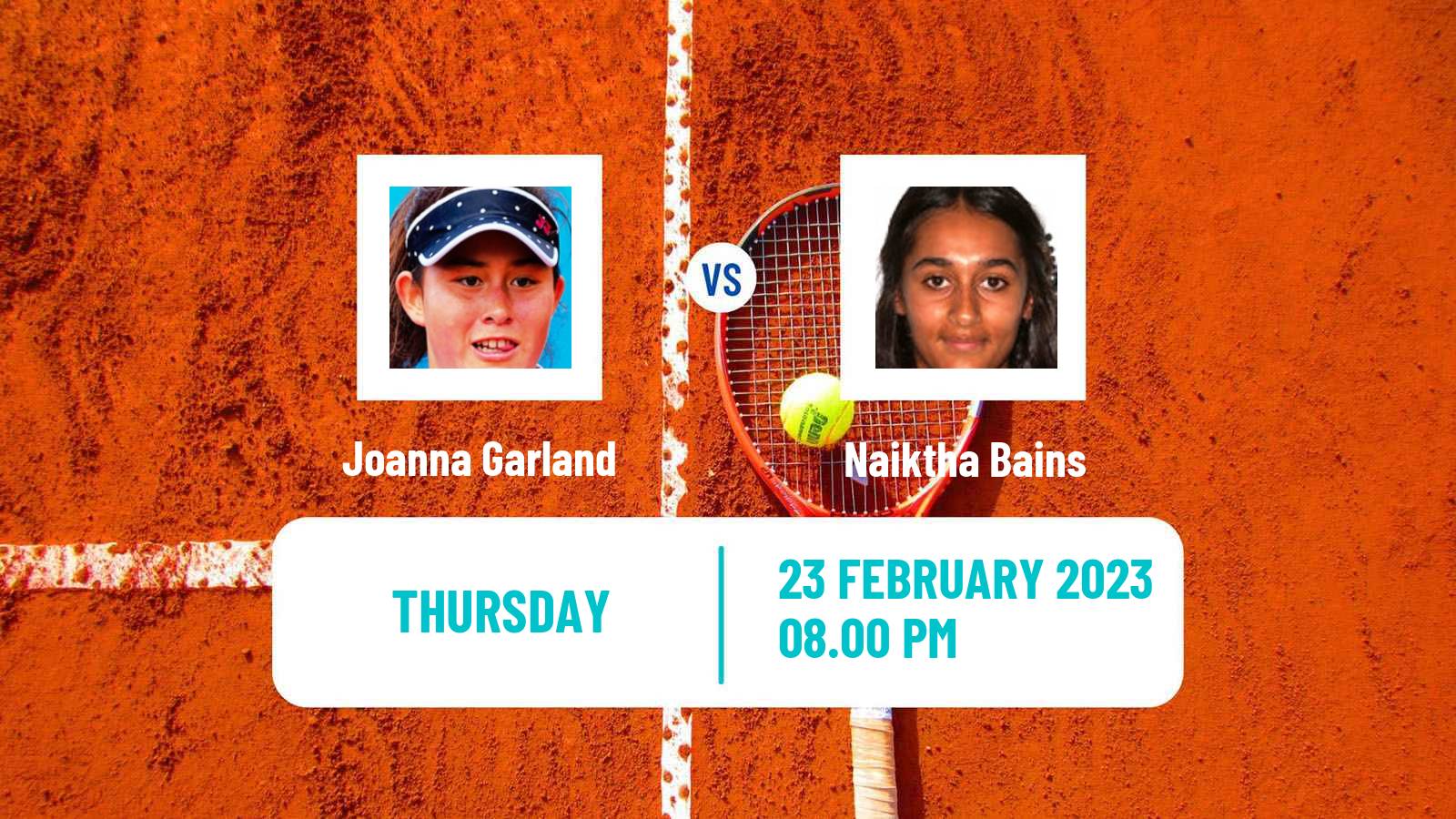 Tennis ITF Tournaments Joanna Garland - Naiktha Bains