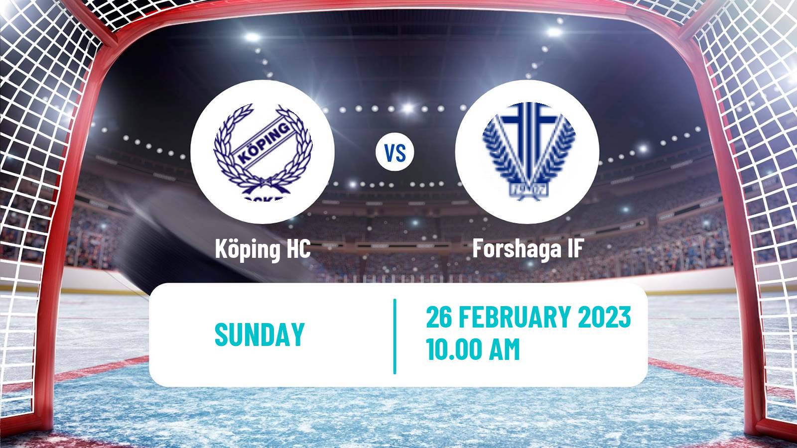 Hockey Swedish HockeyEttan Sodra Var Köping - Forshaga