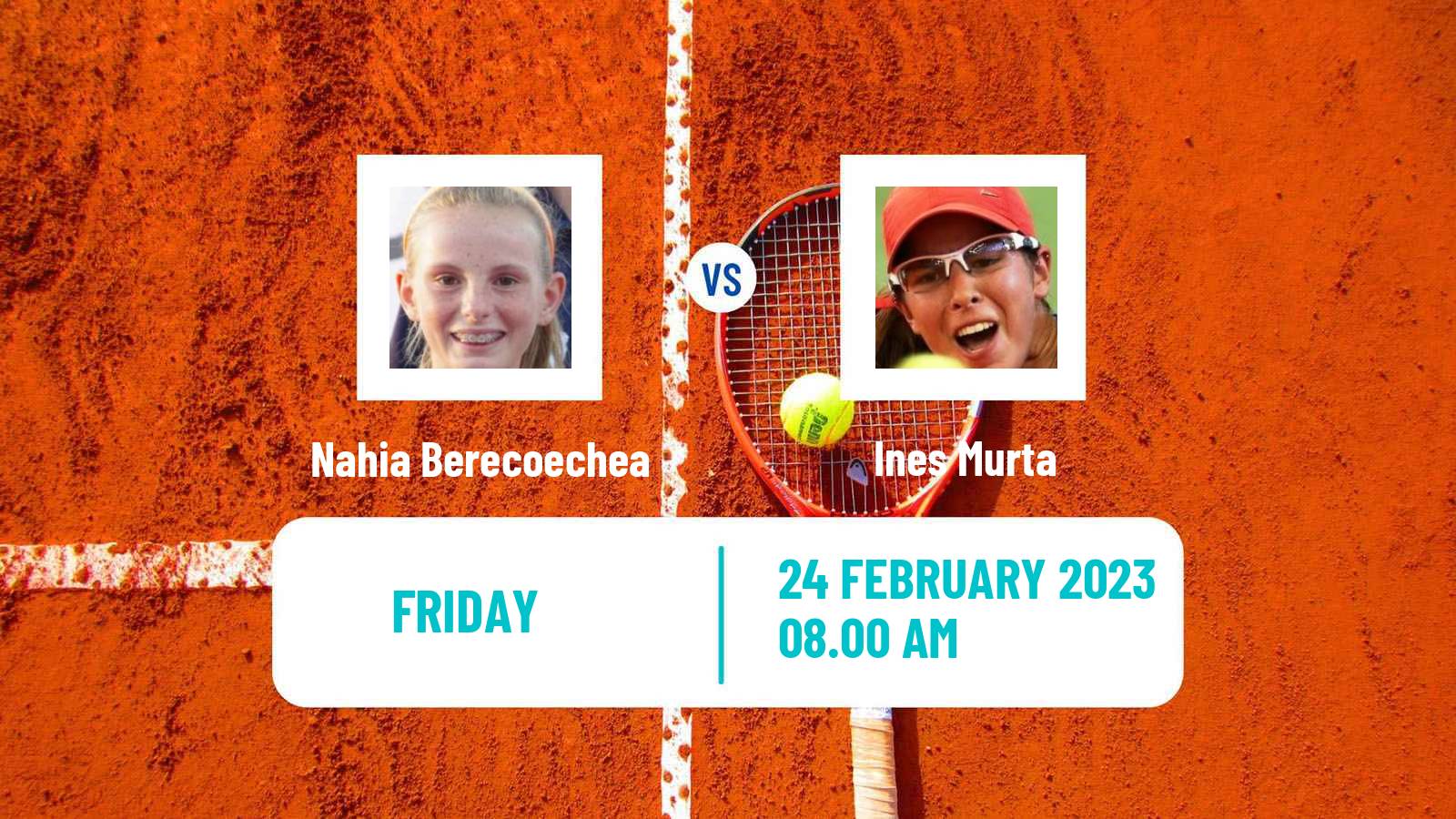 Tennis ITF Tournaments Nahia Berecoechea - Ines Murta