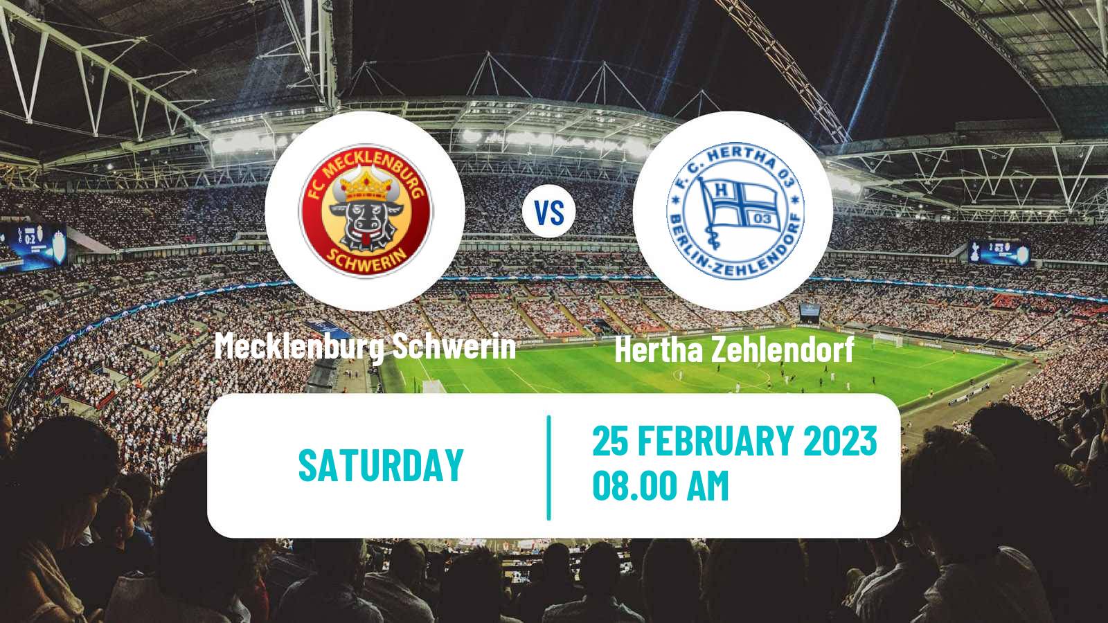 Soccer German Oberliga NOFV-Nord Mecklenburg Schwerin - Hertha Zehlendorf