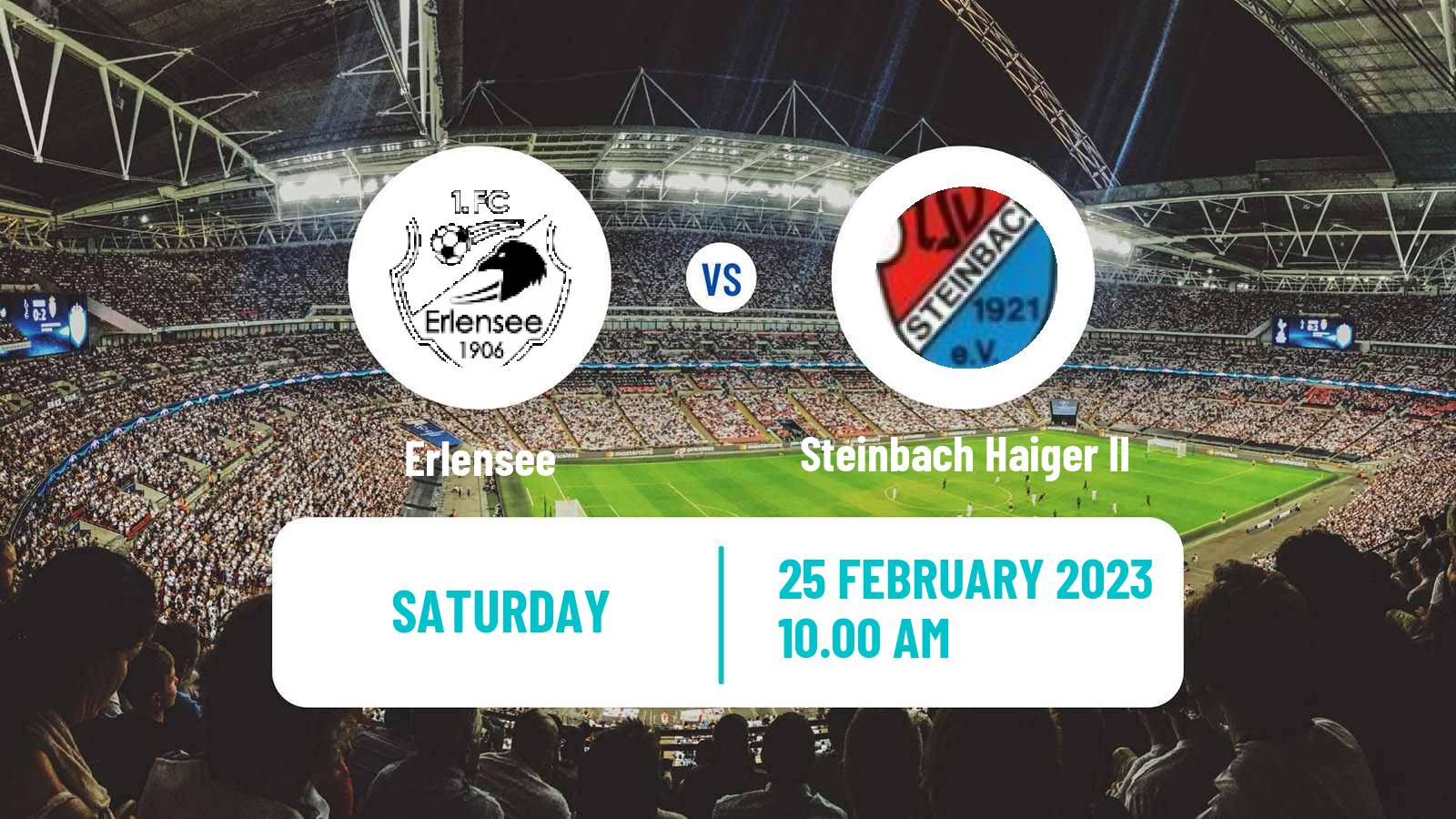 Soccer German Oberliga Hessen Erlensee - Steinbach Haiger II
