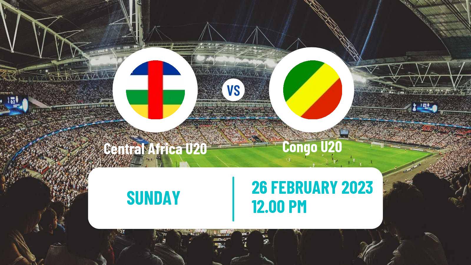 Soccer Africa Cup of Nations U20 Central Africa U20 - Congo U20