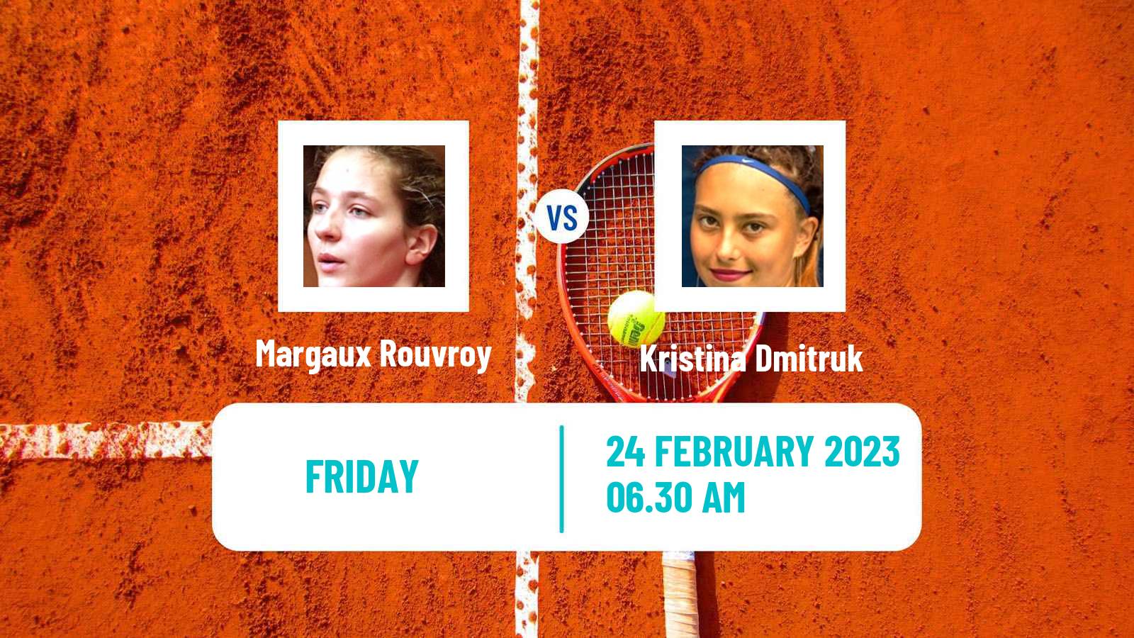 Tennis ITF Tournaments Margaux Rouvroy - Kristina Dmitruk