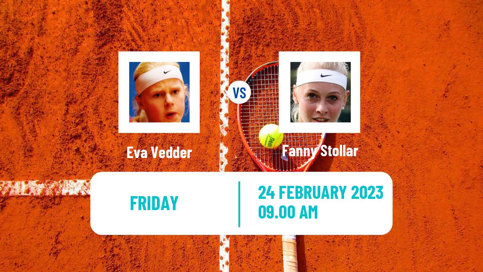 Tennis ITF Tournaments Eva Vedder - Fanny Stollar