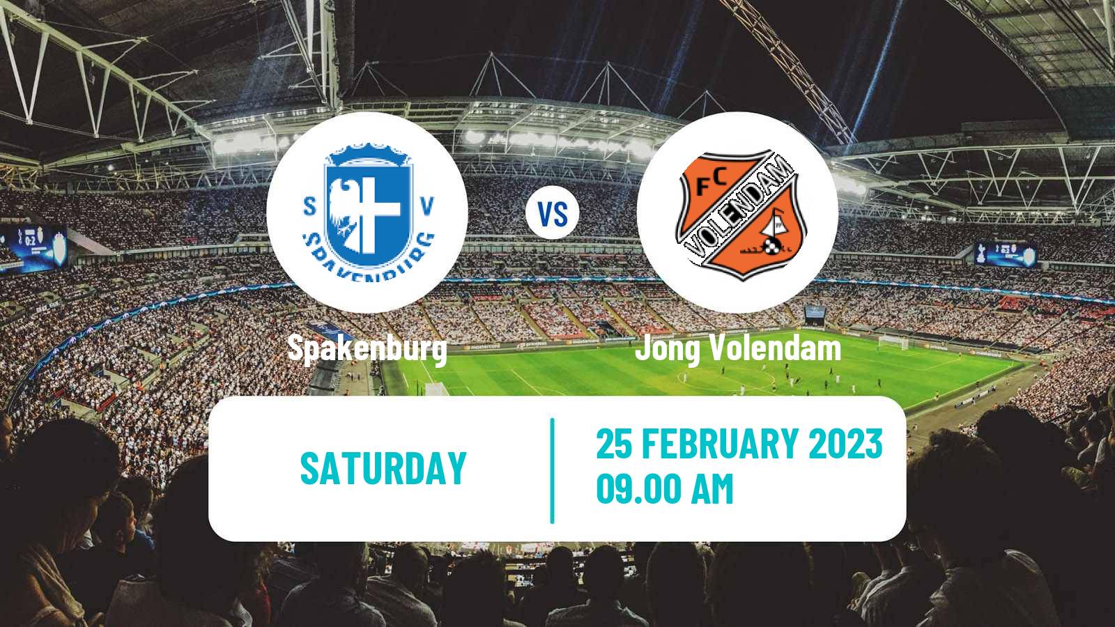 Soccer Dutch Tweede Divisie Spakenburg - Jong Volendam