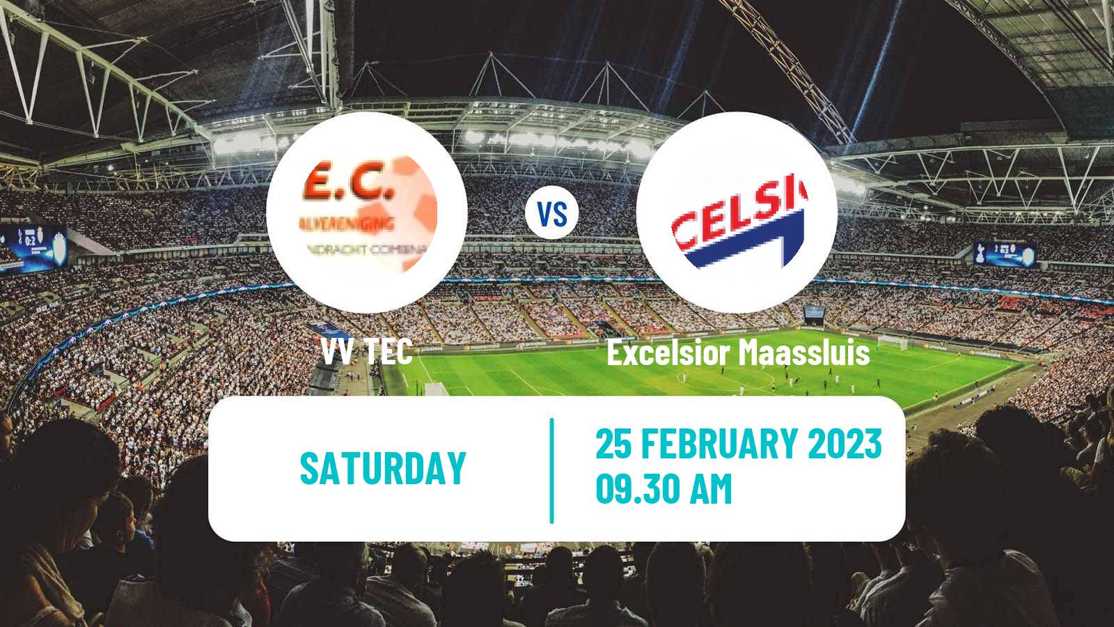 Soccer Dutch Tweede Divisie TEC - Excelsior Maassluis