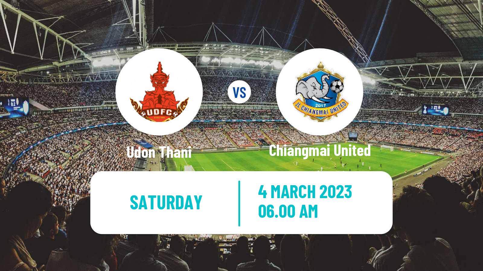 Soccer Thai League 2 Udon Thani - Chiangmai United