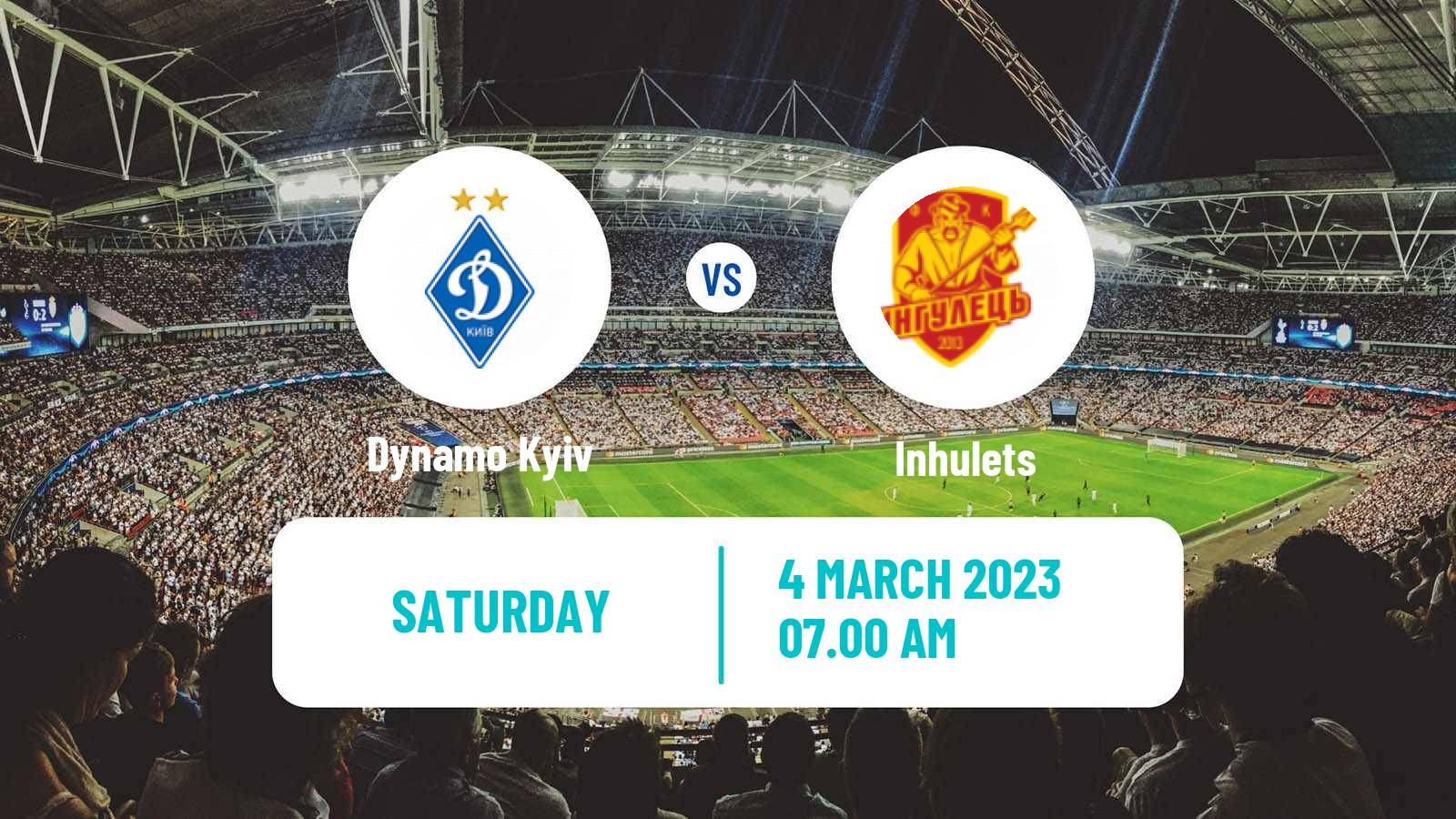 Soccer Ukrainian Premier League Dynamo Kyiv - Inhulets