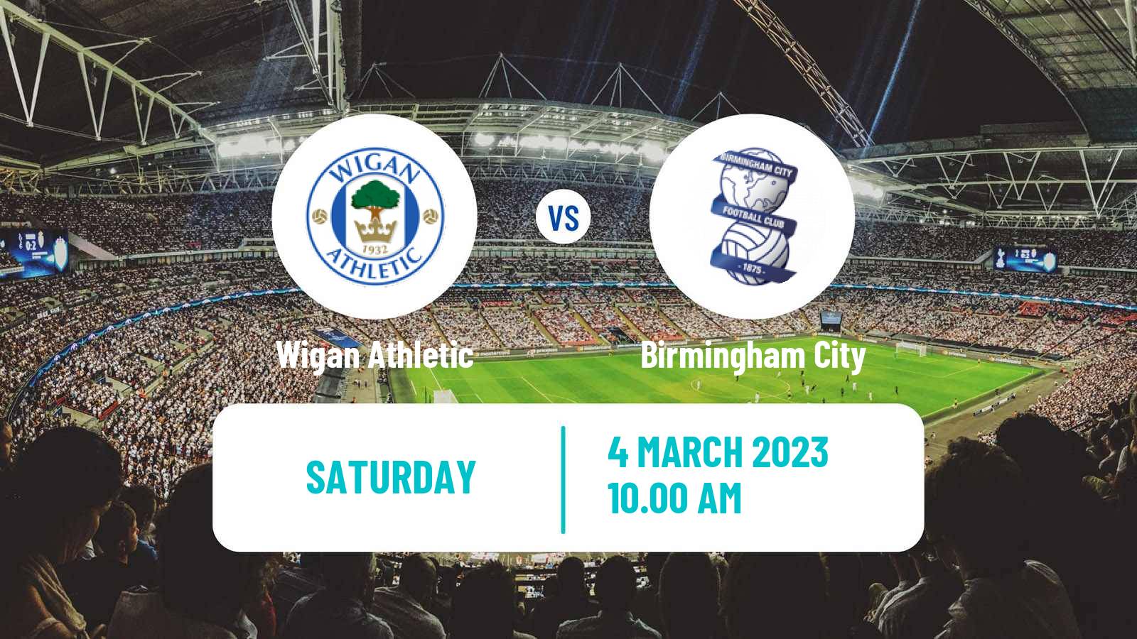 Soccer English League Championship Wigan Athletic - Birmingham City